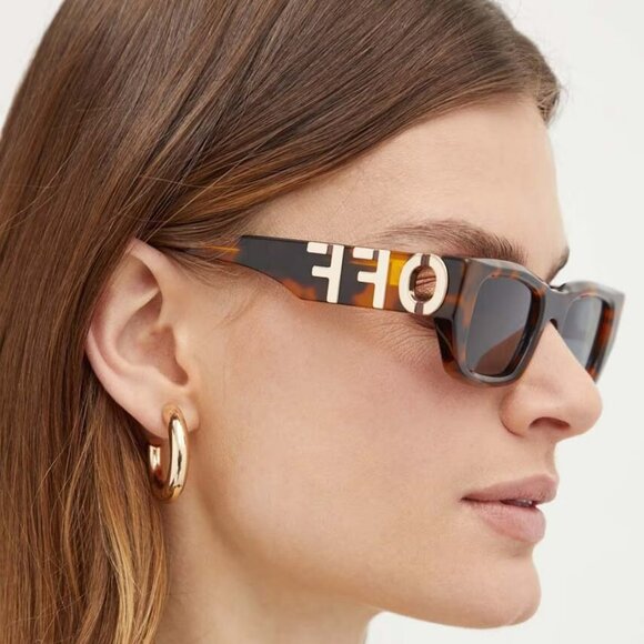 Off-White FILLMORE Sunglasses – Havana Frame Grey Lenses | Model OERI124 6007 - Picture 11 of 13